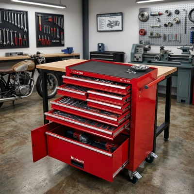 TC-TW 100 Servante d'atelier Einhell/Chariot de rangement mobile et compact
